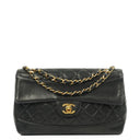 Chanel Medium Classic Vintage Single Flap Bag Quilted Lambskin 24K Gold-Plated Hardware, 1989-1991
