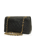 Chanel Medium Classic Vintage Single Flap Bag Quilted Lambskin 24K Gold-Plated Hardware