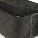 Chanel Medium Classic Vintage Single Flap Bag Quilted Lambskin And Jersey 24K Gold-Plated Hardware