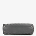 Chanel Medium Coco Handle Grey Quilted Caviar Leather Handle Bag