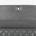 Chanel Medium Coco Handle Grey Quilted Caviar Leather Handle Bag