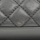 Chanel Medium Coco Handle Grey Quilted Caviar Leather Handle Bag