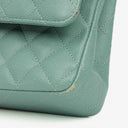 Chanel Medium Double Flap Bag Quilted Caviar Leather With Silver-Tone Hardware