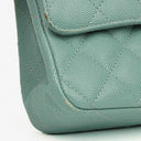 Chanel Medium Double Flap Bag Quilted Caviar Leather With Silver-Tone Hardware