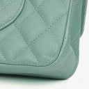 Chanel Medium Double Flap Bag Quilted Caviar Leather With Silver-Tone Hardware