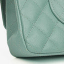 Chanel Medium Double Flap Bag Quilted Caviar Leather With Silver-Tone Hardware