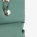 Chanel Medium Double Flap Bag Quilted Caviar Leather With Silver-Tone Hardware