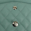 Chanel Medium Double Flap Bag Quilted Caviar Leather With Silver-Tone Hardware