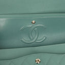 Chanel Medium Double Flap Bag Quilted Caviar Leather With Silver-Tone Hardware