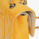 Chanel Medium Double Flap Bag Quilted Patent Leather With Silver-Tone Hardware