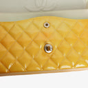 Chanel Medium Double Flap Bag Quilted Patent Leather With Silver-Tone Hardware