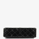Chanel Medium Double Sided Flap Bag Black Quilted Patent Leather 24K Gold-Plated Hardware