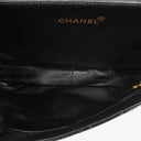 Chanel Medium Double Sided Flap Bag Black Quilted Patent Leather 24K Gold-Plated Hardware