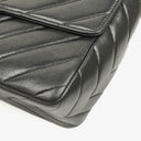 Chanel Medium Flap Bag Black Chevron Lambskin 24K Gold-Plated Hardware