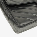 Chanel Medium Flap Bag Black Chevron Lambskin 24K Gold-Plated Hardware