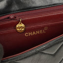 Chanel Medium Flap Bag Black Chevron Lambskin 24K Gold-Plated Hardware