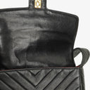 Chanel Medium Flap Bag Black Chevron Lambskin 24K Gold-Plated Hardware