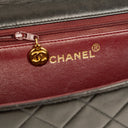 Chanel Medium Single Flap Bag Black Quilted Lambskin With Gold-Tone Hardware