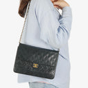 Chanel Meduim Classic Single Flap Bag Black Quilted Lambskin With 24K Gold-Plated Hardware
