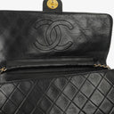 Chanel Meduim Classic Single Flap Bag Black Quilted Lambskin With 24K Gold-Plated Hardware