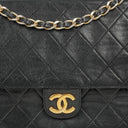 Chanel Meduim Classic Single Flap Bag Black Quilted Lambskin With 24K Gold-Plated Hardware