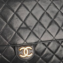 Chanel Meduim Classic Single Flap Bag Black Quilted Lambskin With 24K Gold-Plated Hardware