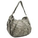 Chanel Metallic Coated Canvas Unlimited Ligne Silver Hobo Bag