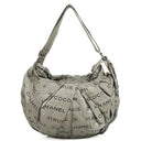 Chanel Metallic Coated Canvas Unlimited Ligne Silver Hobo Bag