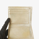 Chanel Metallic Quilted Leather Mini Flap Wallet