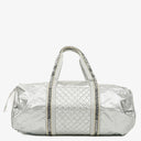 Chanel Metallic Quilted Nylon Boston Bag