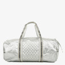 Chanel Metallic Quilted Nylon Boston Bag