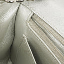 Chanel Mini Rectangular Single Flap Bag Metalic Silver Quilted Lambskin SIlver Tone Hardware