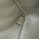 Chanel Mini Rectangular Single Flap Bag Metalic Silver Quilted Lambskin SIlver Tone Hardware