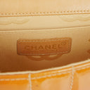 Chanel Mini Chocolate Bar Qulted Patent Leather Flap Bag With 24K Gold-Plated Hardware