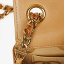 Chanel Mini Chocolate Bar Qulted Patent Leather Flap Bag With 24K Gold-Plated Hardware