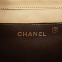 Chanel Mini Classic Beige Quilted Lambskin Full Flap Wallet On Chain WOC With 24K Gold-Plated Hardware
