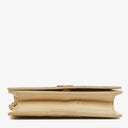 Chanel Mini Classic Beige Quilted Lambskin Full Flap Wallet On Chain WOC With 24K Gold-Plated Hardware