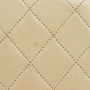 Chanel Mini Classic Beige Quilted Lambskin Full Flap Wallet On Chain WOC With 24K Gold-Plated Hardware