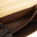 Chanel Mini Classic Biege Quilted Lambskin Full Flap Wallet On Chain WOC With 24K Gold-Plated Hardware