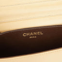 Chanel Mini Classic Biege Quilted Lambskin Full Flap Wallet On Chain WOC With 24K Gold-Plated Hardware