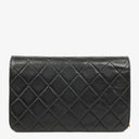 Chanel Mini Classic Black Quilted Lambskin Full Flap Wallet On Chain WOC With 24K Gold-Plated Hardware