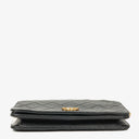 Chanel Mini Classic Black Quilted Lambskin Full Flap Wallet On Chain WOC With 24K Gold-Plated Hardware
