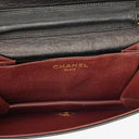 Chanel Mini Classic Black Quilted Lambskin Full Flap Wallet On Chain WOC With 24K Gold-Plated Hardware