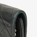 Chanel Mini Classic Black Quilted Lambskin Full Flap Wallet On Chain WOC With 24K Gold-Plated Hardware