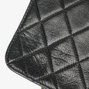 Chanel Mini Classic Black Quilted Lambskin Full Flap Wallet On Chain WOC With 24K Gold-Plated Hardware