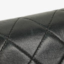 Chanel Mini Classic Black Quilted Lambskin Full Flap Wallet On Chain WOC With 24K Gold-Plated Hardware