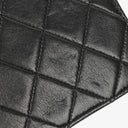 Chanel Mini Classic Black Quilted Lambskin Full Flap Wallet On Chain WOC With 24K Gold-Plated Hardware
