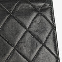 Chanel Mini Classic Black Quilted Lambskin Full Flap Wallet On Chain WOC With 24K Gold-Plated Hardware