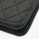 Chanel Mini Classic Black Quilted Lambskin Full Flap Wallet On Chain WOC With 24K Gold-Plated Hardware