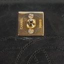 Chanel Mini Classic Black Quilted Lambskin Full Flap Wallet On Chain WOC With 24K Gold-Plated Hardware